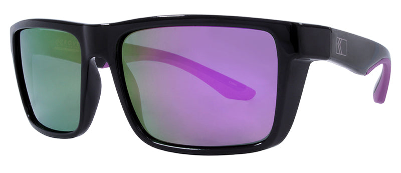 Gloss Black + Purple Rubber / Smoke + Purple Mirror