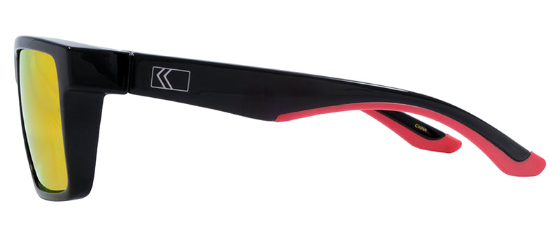 Gloss Black + Red Rubber / Brown + Red Mirror