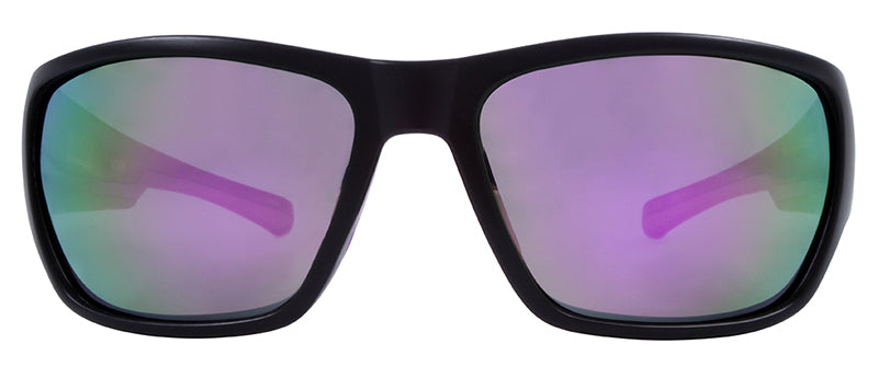 Matte Black + Purple Rubber / Smoke + Purple Mirror