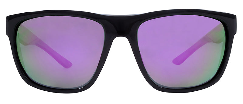 Gloss Black / Smoke + Purple Mirror