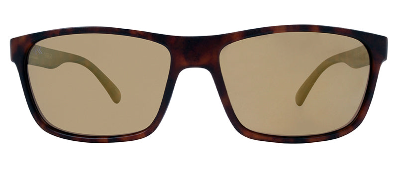 Matte Dark Demi/ Brown + Gold Flash Mirror