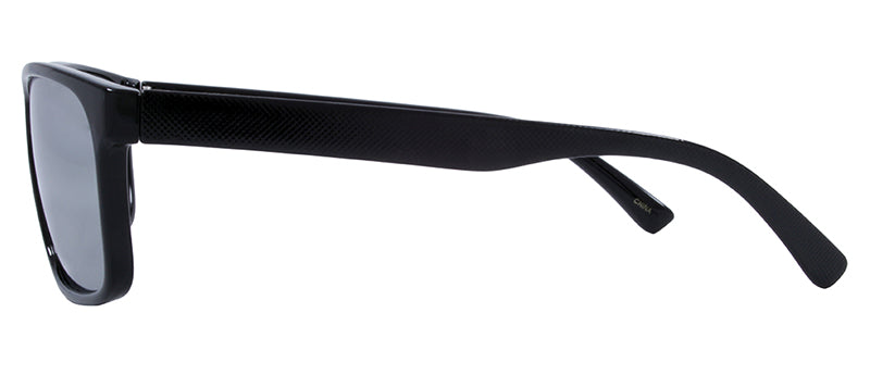 Gloss Black / Green + Silver Flash Mirror