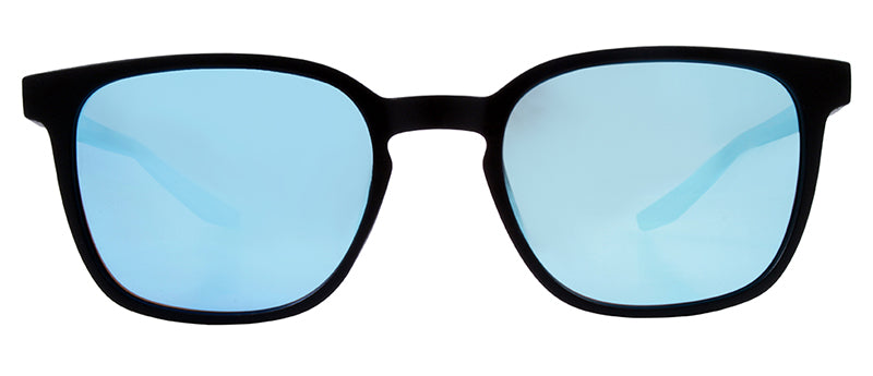 Matte Black / Smoke + Ice Blue Mirror