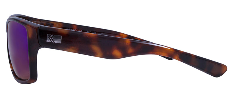 Gloss Demi Pattern + Black Rubber / Smoke + Blue Green Mirror