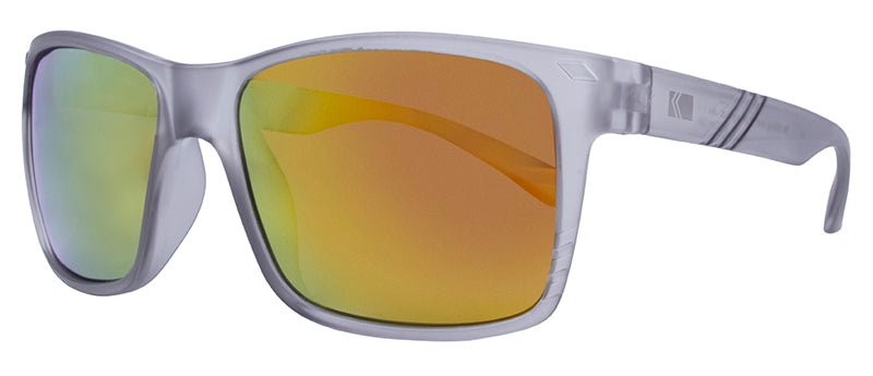 Matte Crystal Cool Grey / Smoke + Red Mirror