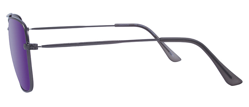 Gloss Silver + Black Tips / Smoke + Ice Blue Mirror