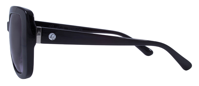 Gloss Black + Silver Metal / Gradient Smoke