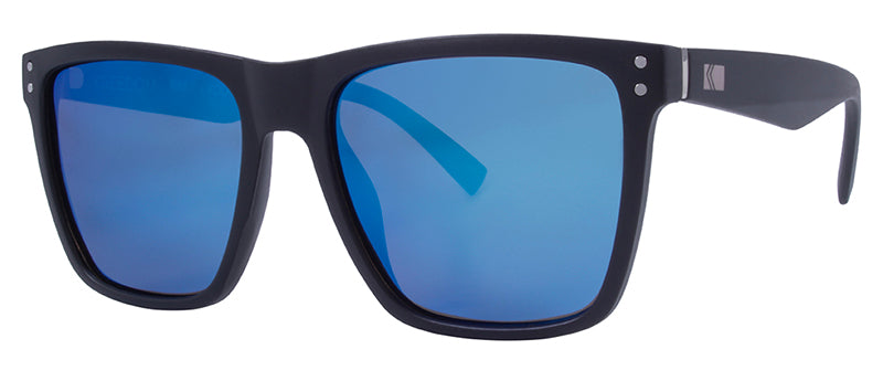 Matte Black + Silver Metal / Smoke + Blue Mirror