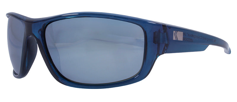 Gloss Crystal Navy Blue / Green + Silver Flash Mirror