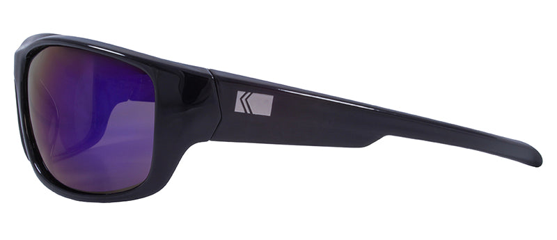 Gloss Black / Smoke + Purple Mirror