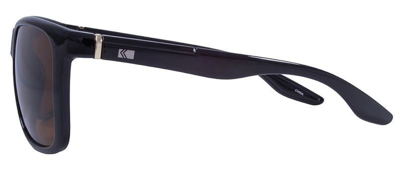 Gloss Black + Silver Metal / Brown