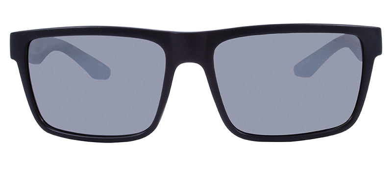 Matte Black + Black Rubber / Smoke + Silver Flash Mirror