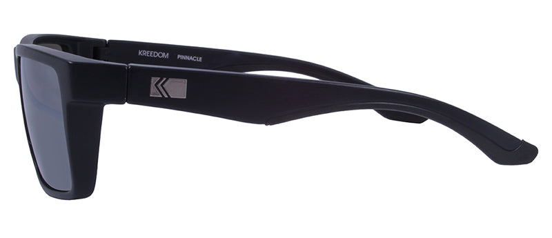 Matte Black + Black Rubber / Smoke + Silver Flash Mirror