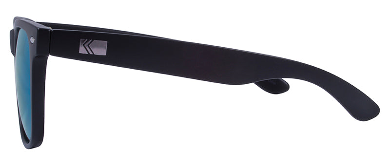 Matte Black + Silver Metal / Smoke + Ice Blue Mirror