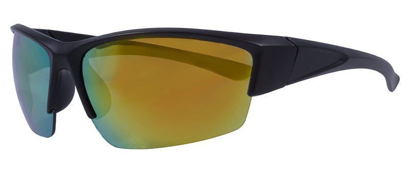 Matte Black / Smoke + Orange Mirror