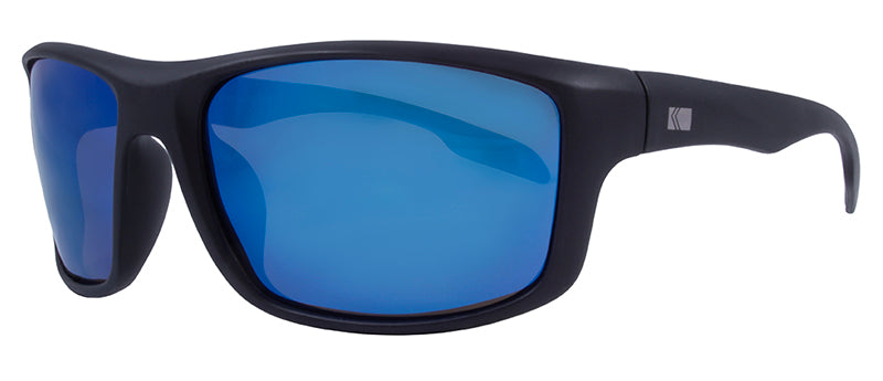 Matte Black / Smoke + Blue Mirror