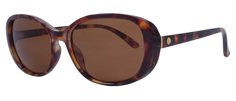 Gloss Demi Pattern + Gold Metal / Brown