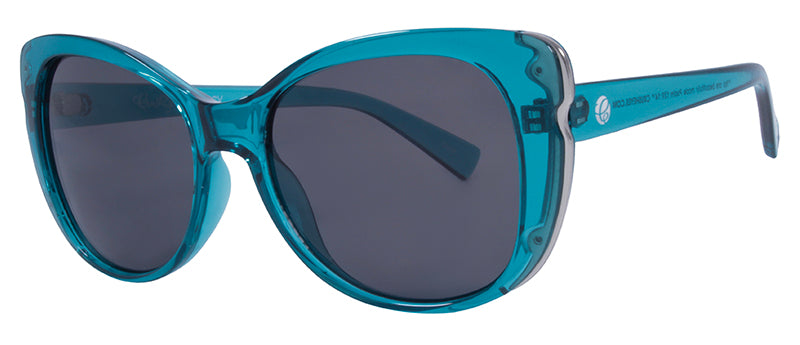 Gloss Crystal Jade + Silver Metal / Smoke