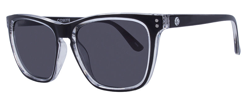 Gloss Crystal Clear Inlay + Black Front Spray / Smoke