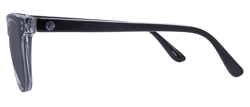 Gloss Crystal Clear Inlay + Black Front Spray / Smoke