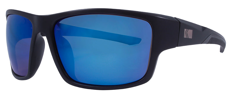 Matte Black / Smoke + Blue Mirror