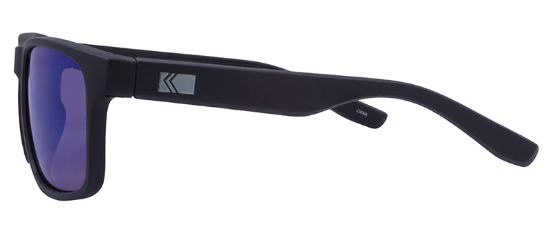 Matte Black / Smoke + Blue Mirror