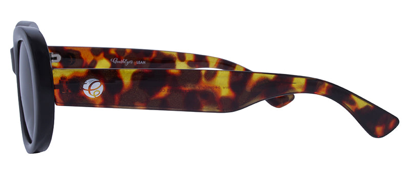 Gloss Black + Demi Temple Pattern / Green