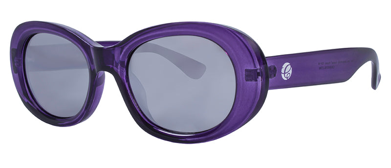 Gloss Crystal Dark Blue / Smoke + Silver Flash Mirror