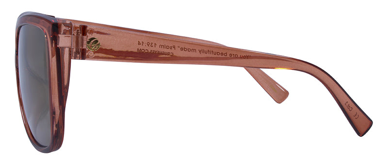 Gloss Crystal Mocha / Smoke + Gold Flash Mirror