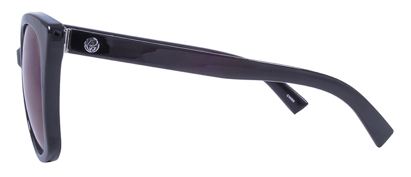 Gloss Black + Silver Metal / Smoke + Purple Mirror