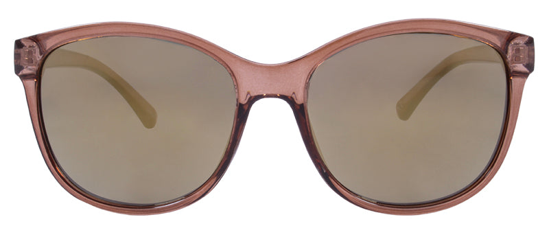 Gloss Crystal Mocha / Smoke + Gold Flash Mirror