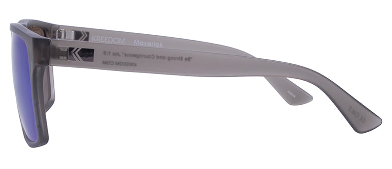 Matte Crystal Grey / Smoke + Yellow Green Mirror