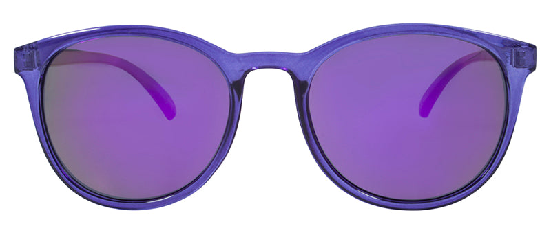 Gloss Crystal Dark Blue / Smoke + Purple Mirror