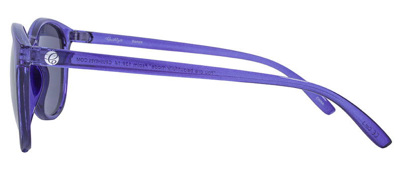 Gloss Crystal Dark Blue / Smoke + Purple Mirror