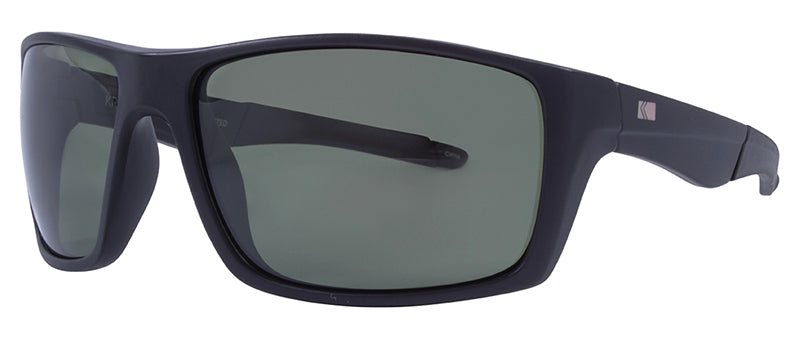 Matte Black + Black Rubber / Green