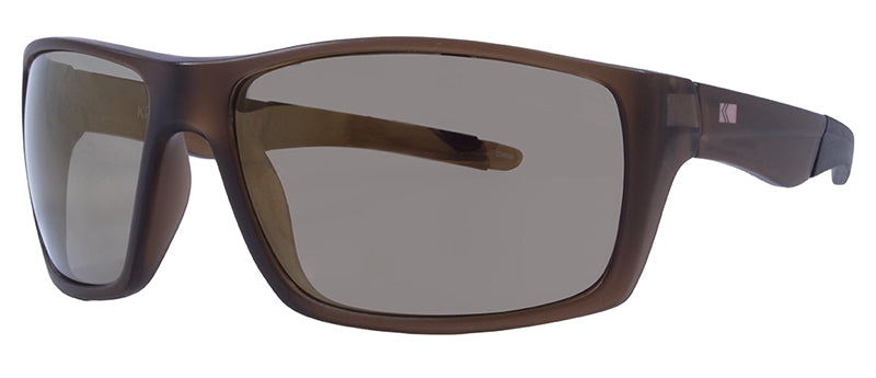 Matte Crystal Brown / Smoke + Gold Flash Mirror