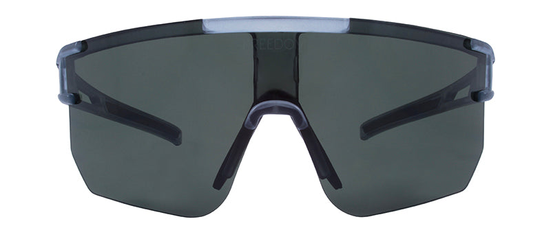 Matte Black + Grey Rubber / Green