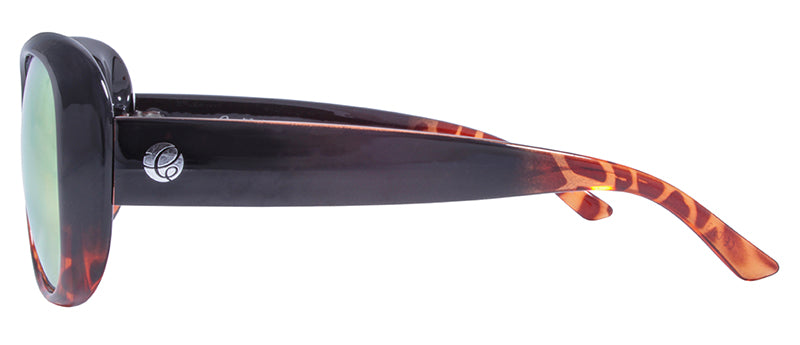 Gloss Black Fade to Demi / Smoke + Rose Gold Mirror