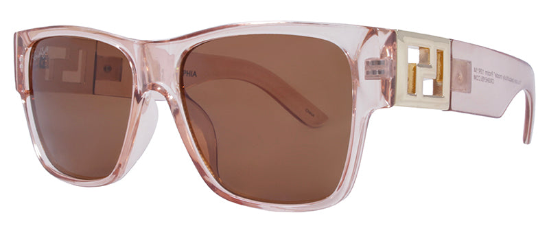 Gloss Crystal Champagne + Gold Accent / Brown