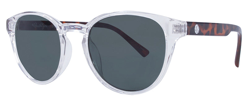 Gloss Crystal Clear + Demi Temple Pattern / Green