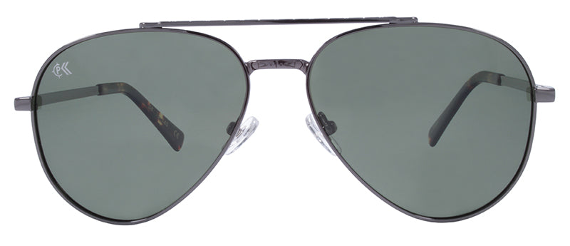 Gloss Dark Gunmetal + Demi Tip / Green