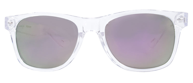 Gloss Crystal Clear / Smoke + Purple Pink Mirror