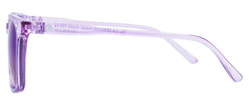 Gloss Crystal Pastel Purple / Smoke + Ice Blue Mirror