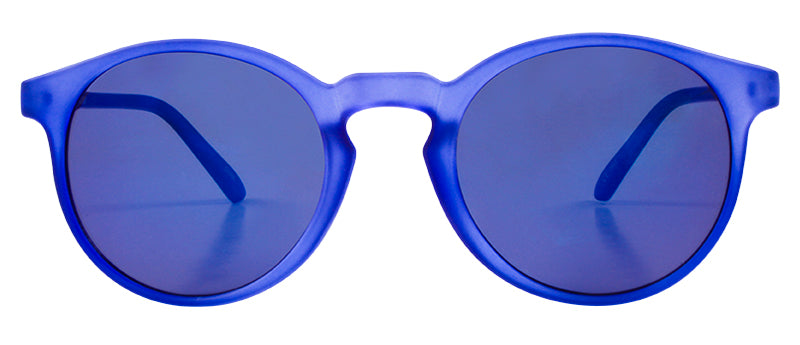 Matte Crystal Indigo Blue / Smoke + Blue Mirror