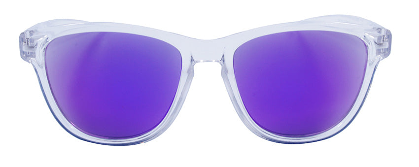 Gloss Crystal Clear / Smoke + Purple Mirror
