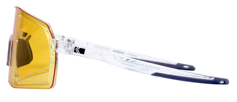 Gloss Crystal + Matte Dark Grey Rubber Tip / Yellow (Gaming)