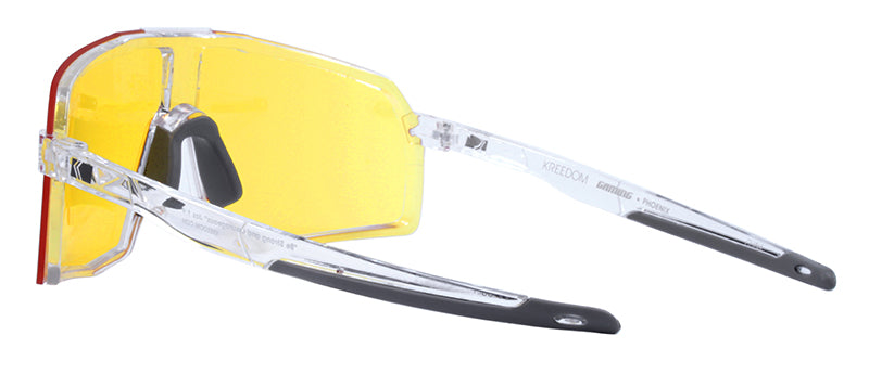 Gloss Crystal + Matte Dark Grey Rubber Tip / Yellow (Gaming)