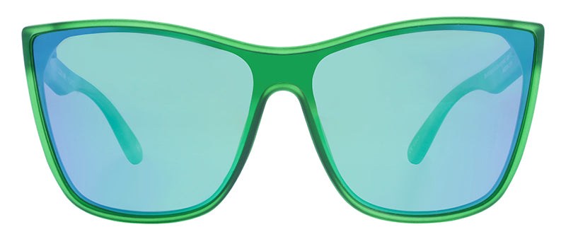 Matte Crystal Green + Green Tie Dye / Smoke + Green Revo Mirror