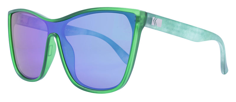 Matte Crystal Green + Green Tie Dye / Smoke + Green Revo Mirror