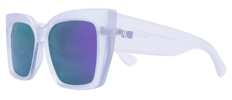Matte Crystal Clear / Smoke + Purple Mirror